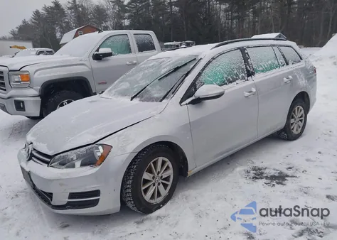 2017 Volkswagen Golf Sportwagen Tsi S из США, поврежденный, VIN 3VWC17AU0HM502212